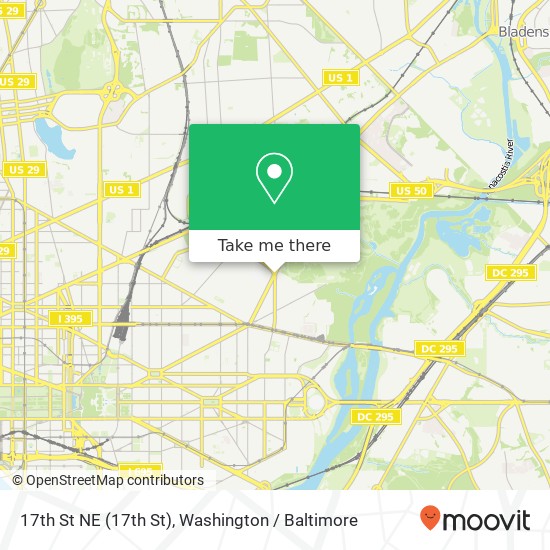 17th St NE (17th St), Washington, DC 20002 map