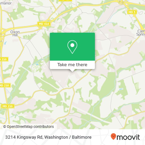 Mapa de 3214 Kingsway Rd, Fort Washington, MD 20744