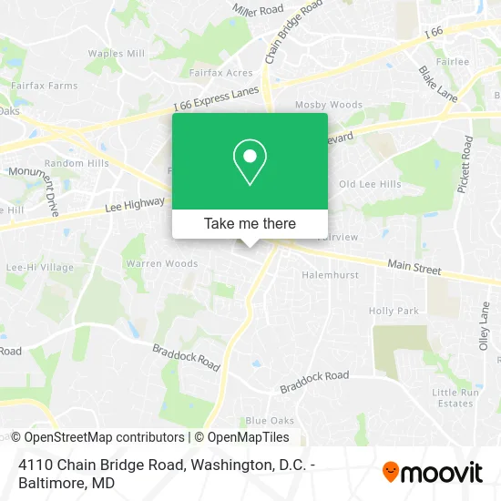 4110 Chain Bridge Road map