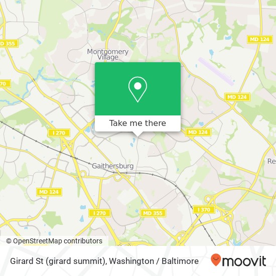 Mapa de Girard St (girard summit), Gaithersburg, MD 20877