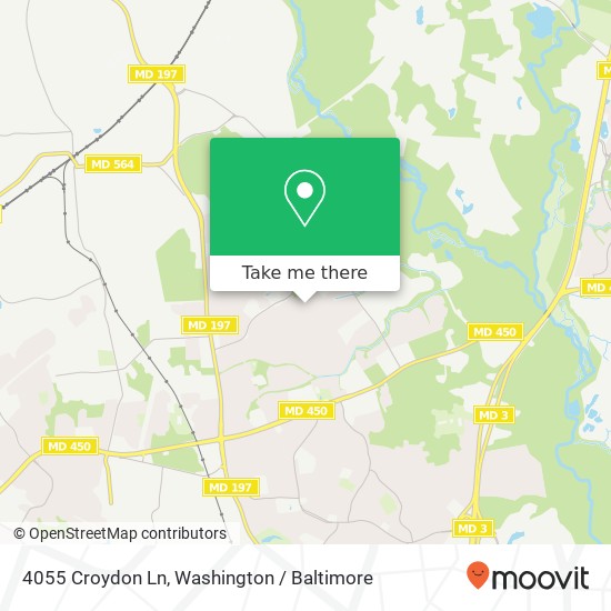 Mapa de 4055 Croydon Ln, Bowie, MD 20715