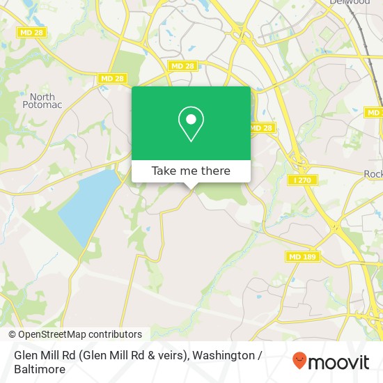 Glen Mill Rd (Glen Mill Rd & veirs), Rockville, MD 20850 map