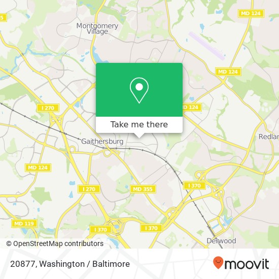 Mapa de 20877, Gaithersburg, MD 20877, USA