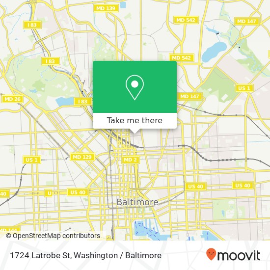 1724 Latrobe St, Baltimore, MD 21202 map