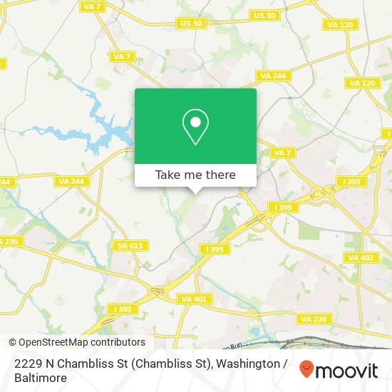 2229 N Chambliss St (Chambliss St), Alexandria, VA 22311 map