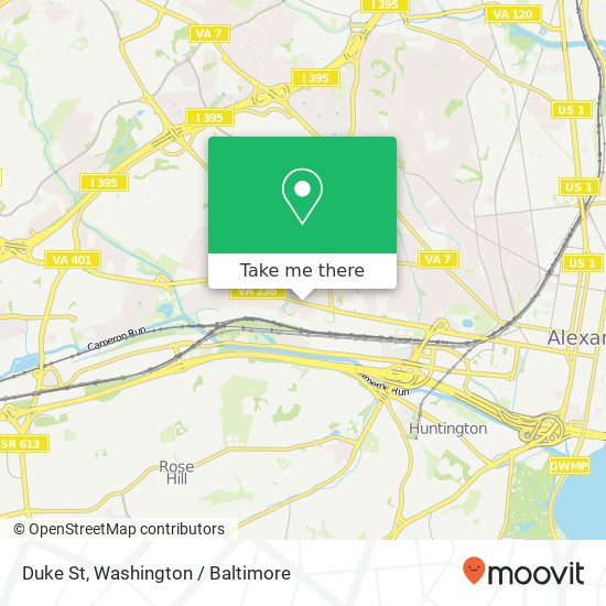 Mapa de Duke St, Alexandria (ALEXANDRIA), VA 22304