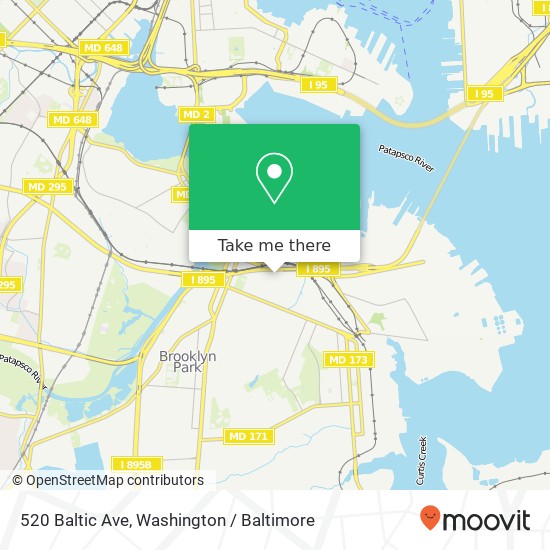 520 Baltic Ave, Brooklyn, MD 21225 map