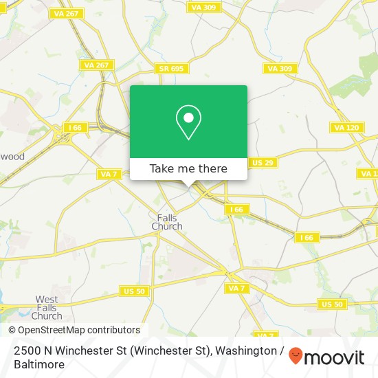 2500 N Winchester St (Winchester St), Arlington, VA 22213 map