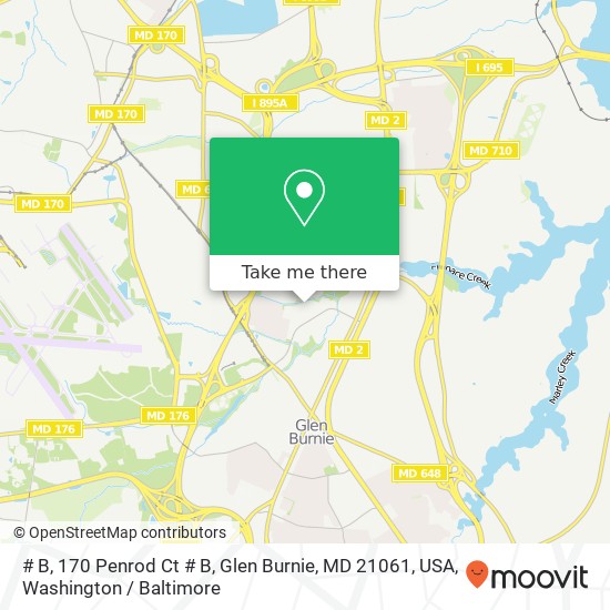 # B, 170 Penrod Ct # B, Glen Burnie, MD 21061, USA map