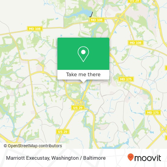 Marriott Execustay, 10340 Swift Strm map