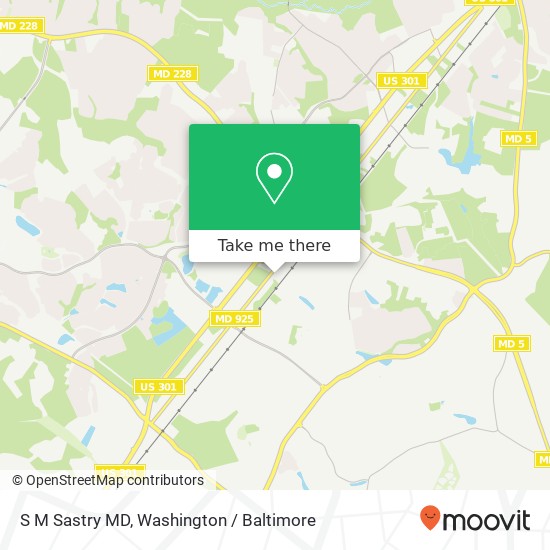 Mapa de S M Sastry MD, 3500 Old Washington Rd