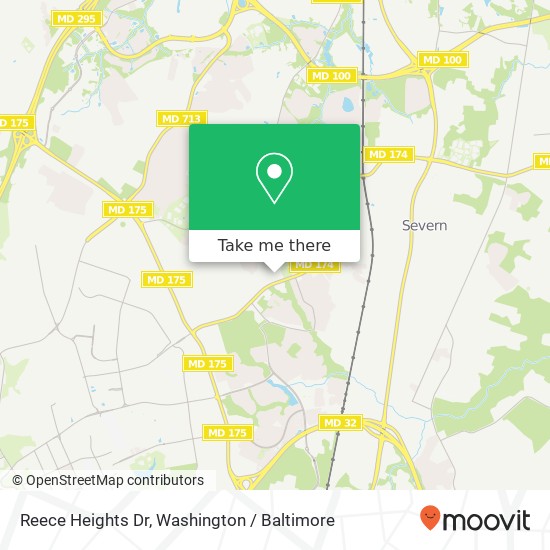 Reece Heights Dr, Severn, MD 21144 map