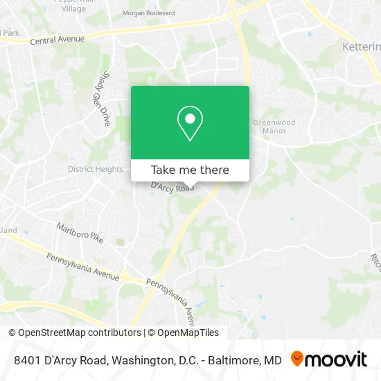 8401 D'Arcy Road map