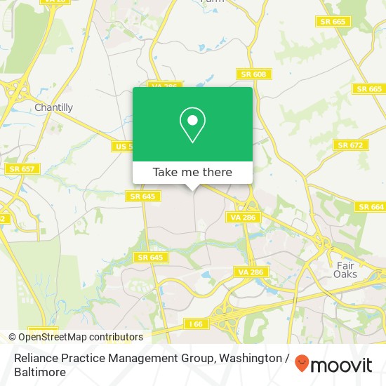 Mapa de Reliance Practice Management Group, 4094 Majestic Ln