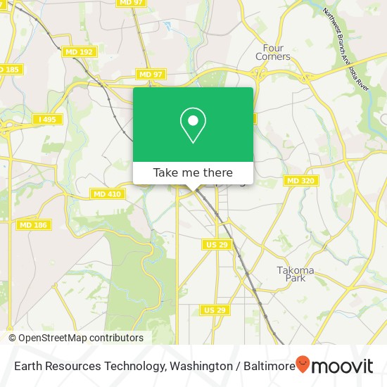 Earth Resources Technology, 8380 Colesville Rd map