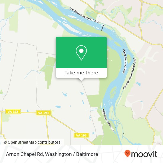 Mapa de Arnon Chapel Rd, Great Falls, VA 22066