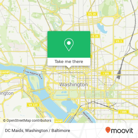 DC Maids, 1025 Connecticut Ave NW map