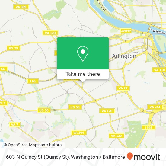 603 N Quincy St (Quincy St), Arlington, VA 22203 map