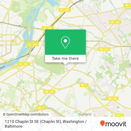 1210 Chaplin St SE (Chaplin St), Washington, DC 20019 map