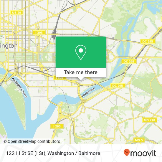 1221 I St SE (I St), Washington, DC 20003 map