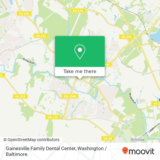 Mapa de Gainesville Family Dental Center, 12701 Braemar Village Plz