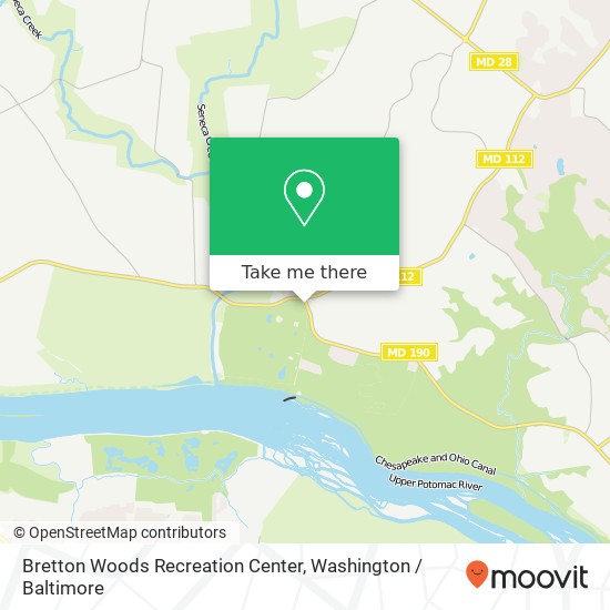 Bretton Woods Recreation Center, 15700 River Rd map