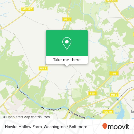 Hawks Hollow Farm, 7615 Bradshaw Rd map