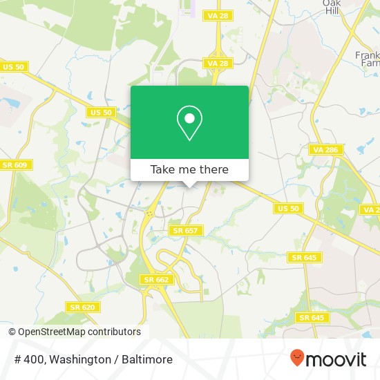 Mapa de # 400, 14175 Sullyfield Cir # 400, Chantilly, VA 20151, USA