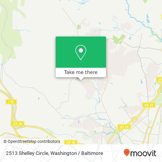 2513 Shelley Circle, 2513 Shelley Cir, Frederick, MD 21702, USA map