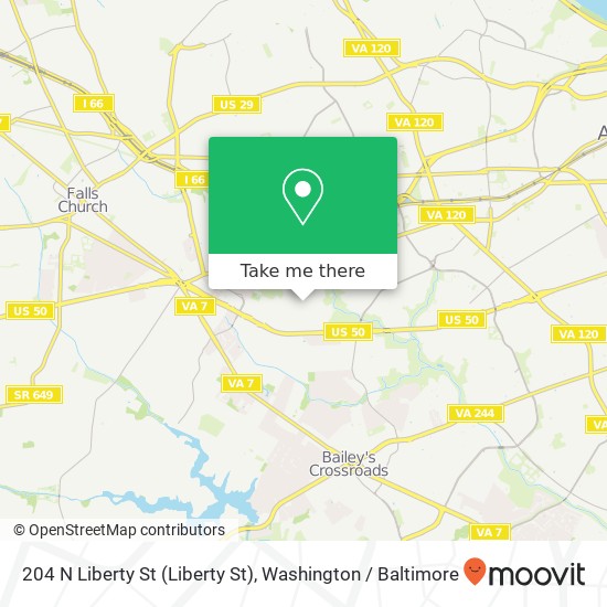 204 N Liberty St (Liberty St), Arlington, VA 22203 map