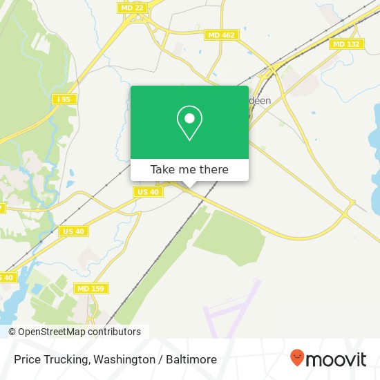 Mapa de Price Trucking, 823 Old Philadelphia Rd
