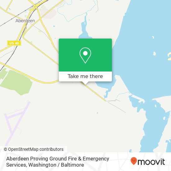 Aberdeen Proving Ground Fire & Emergency Services map