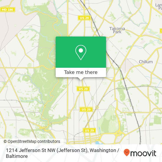 1214 Jefferson St NW (Jefferson St), Washington, DC 20011 map