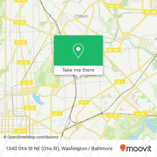 1040 Otis St NE (Otis St), Washington, DC 20017 map