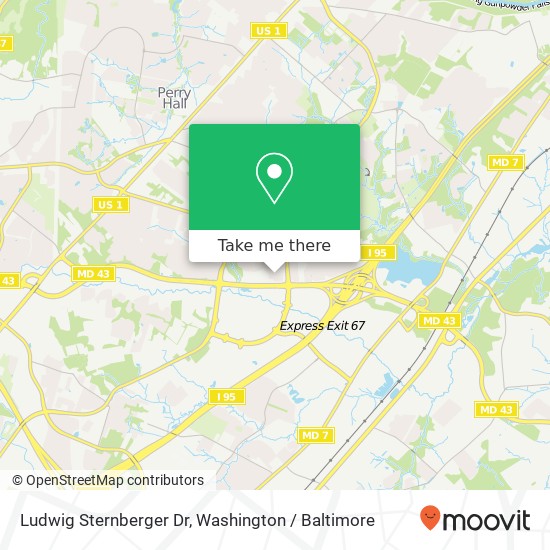 Mapa de Ludwig Sternberger Dr, 10 Brantwood Ct