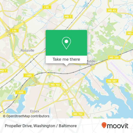 Propeller Drive, Propeller Dr, Middle River, MD 21220, USA map