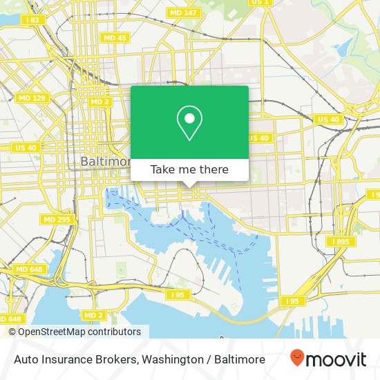 Mapa de Auto Insurance Brokers, 1805 Eastern Ave