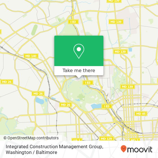 Integrated Construction Management Group map