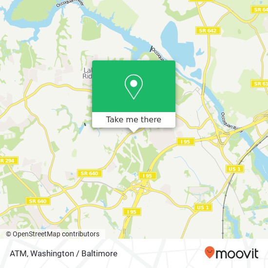 Mapa de ATM, 12901 Minnieville Rd