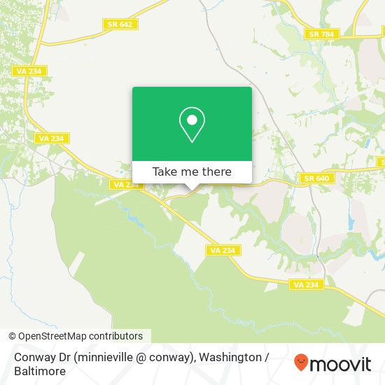 Mapa de Conway Dr (minnieville @ conway), Manassas, VA 20112
