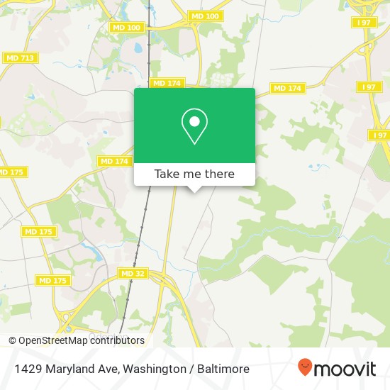 Mapa de 1429 Maryland Ave, Severn, MD 21144
