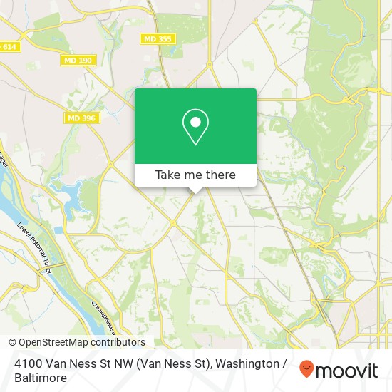 4100 Van Ness St NW (Van Ness St), Washington, DC 20016 map