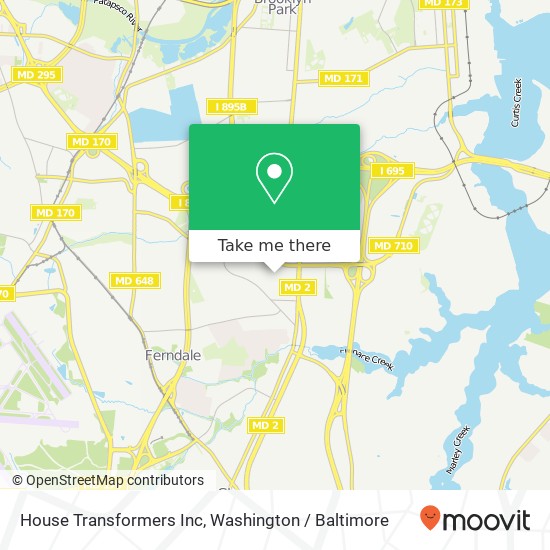 House Transformers Inc, 301 Glenwood Ave map