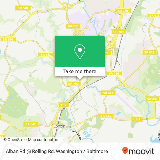 Alban Rd @ Rolling Rd map