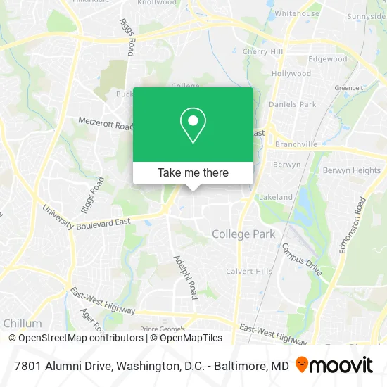 7801 Alumni Drive map