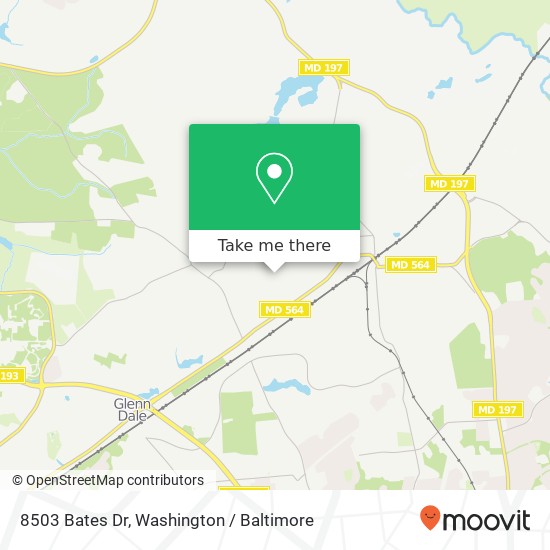 8503 Bates Dr, Bowie, MD 20720 map