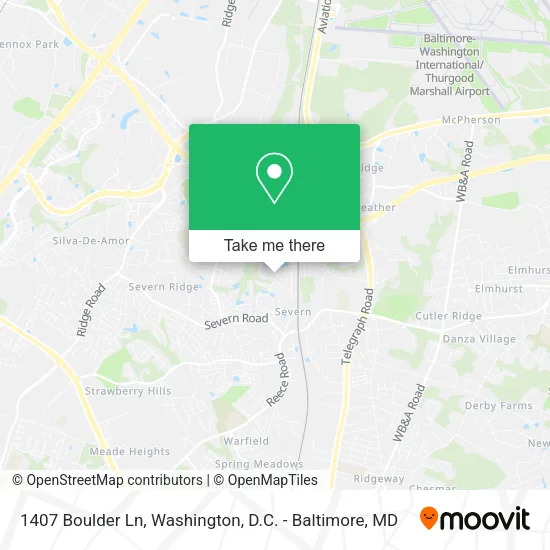 1407 Boulder Ln, Hanover, MD 21076 map