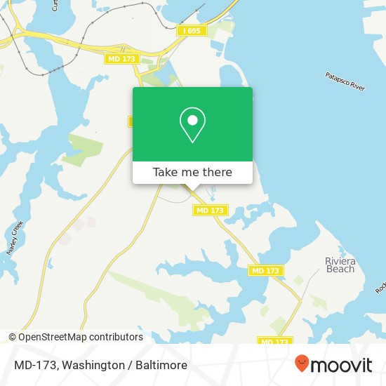 Mapa de MD-173, Curtis Bay (BALTIMORE), MD 21226