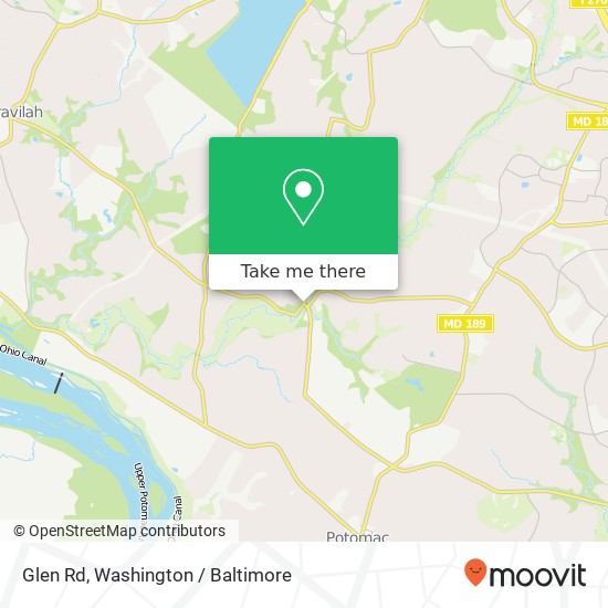 Glen Rd, Potomac (ROCKVILLE), MD 20854 map