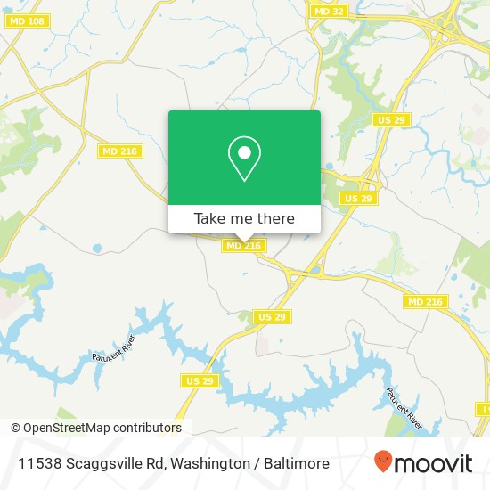 11538 Scaggsville Rd, Fulton, MD 20759 map